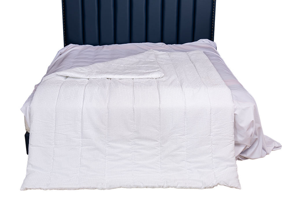 Seersucker microfibre quilt