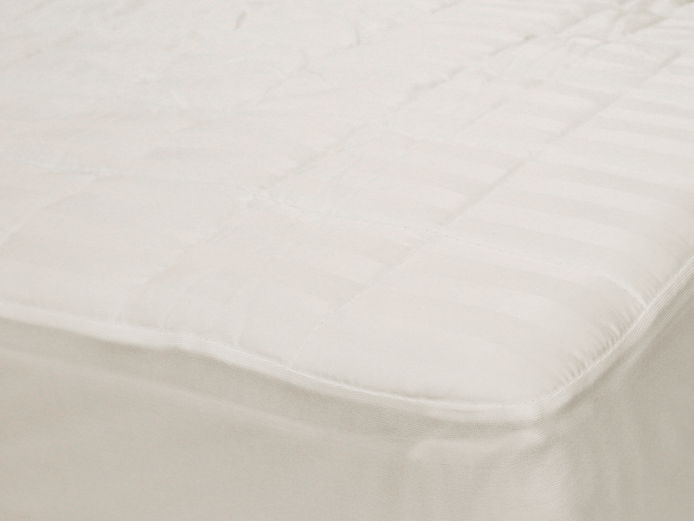 Satin Striped Mattress Protector